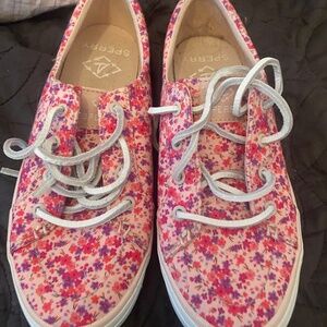 Rare!!!  Sperry floral  sneakers 7